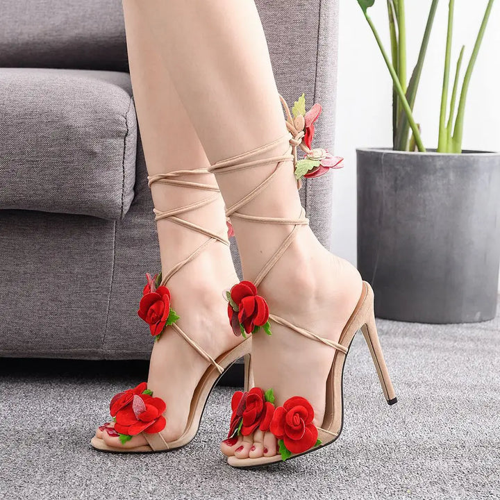 Levoire | Chaussure À Talon Satin Rose