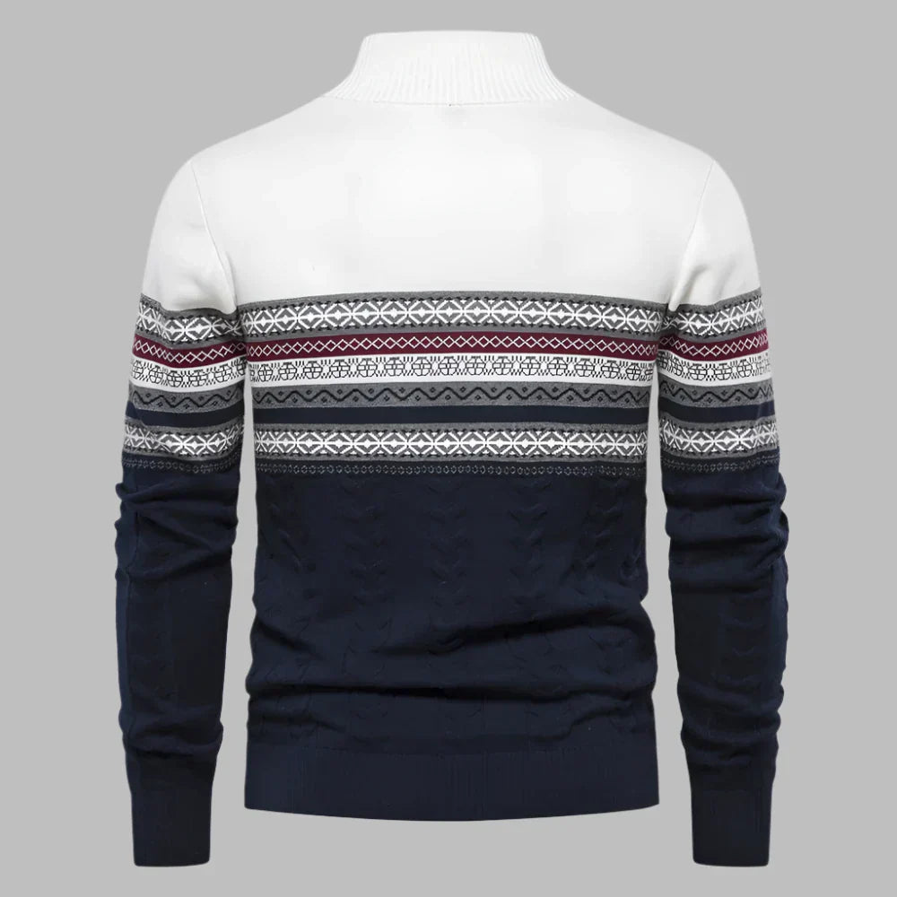 Levoire | Pull Pour Hommes Avec Motif En Tricot Rayé