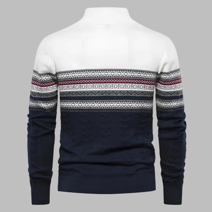 Levoire | Pull Pour Hommes Avec Motif En Tricot Rayé