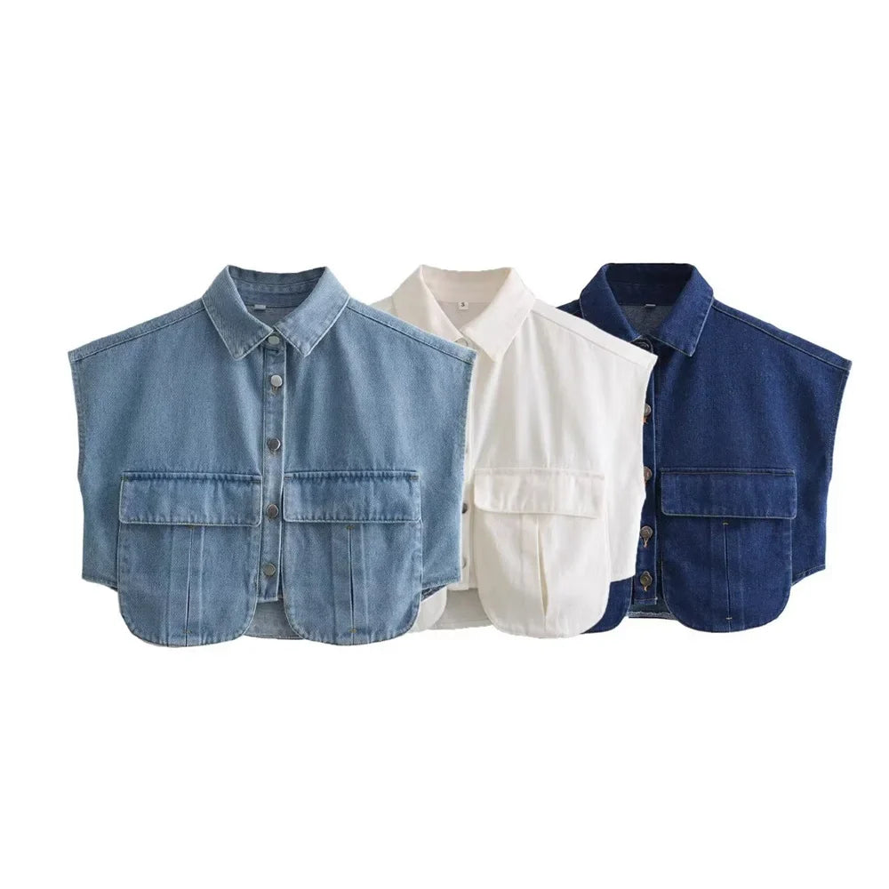 Levoire | Gilet En Denim Polo