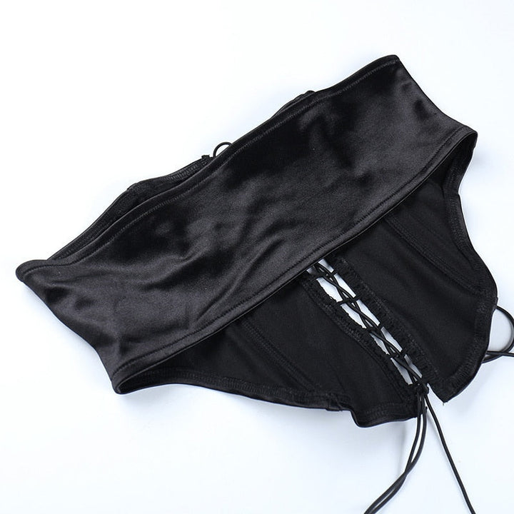 Levoire | Corset Avec Manches À Volants Dans Une Robe Mini Sans Bretelles