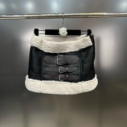 Levoire | Jupe Courte En Faux Cuir