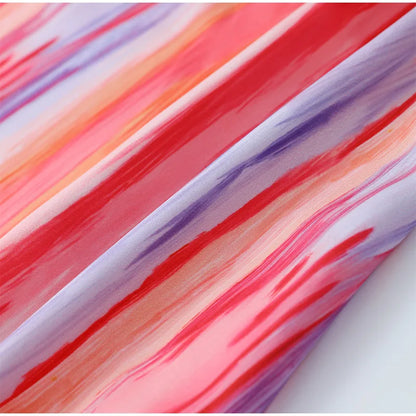 Levoire | Robe Dos Nu À Lacets À Rayures