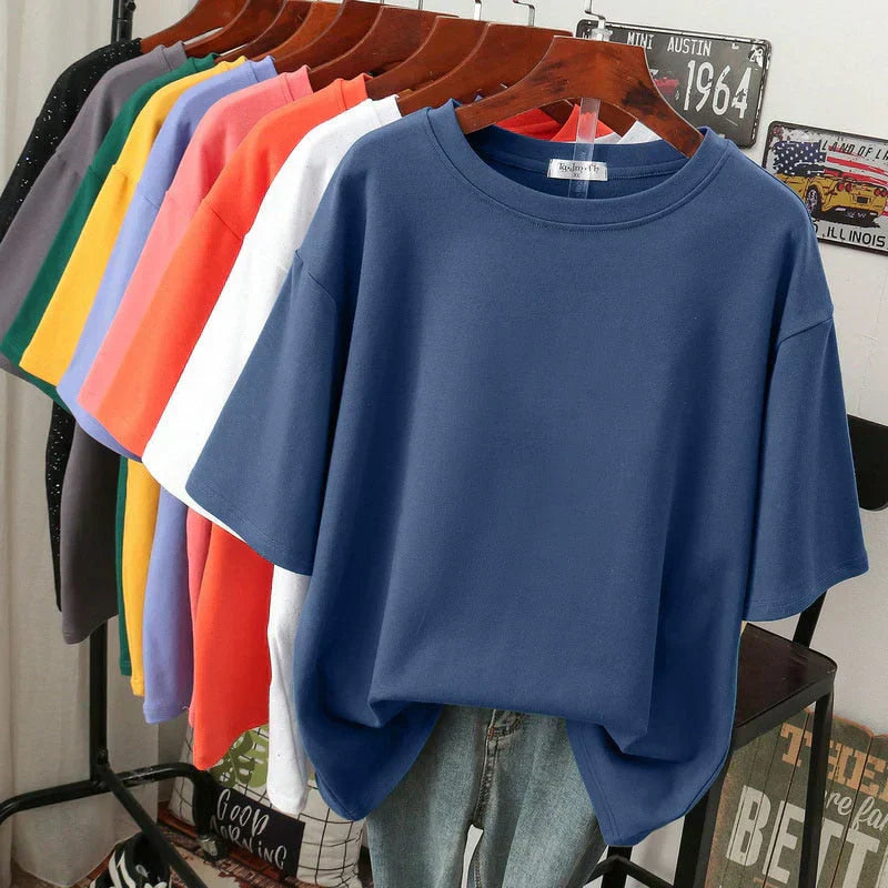 Levoire | T-Shirt En Coton Surdimensionné Bleu