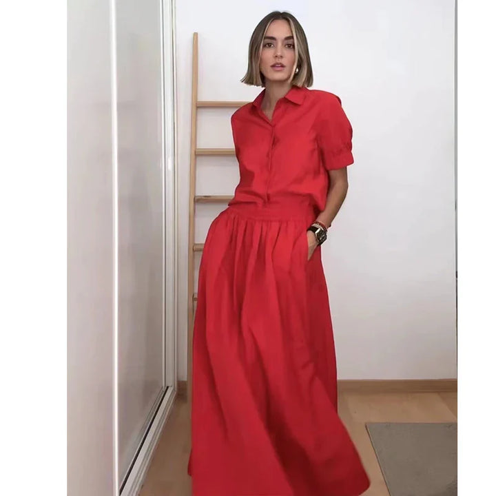 Levoire | Polo Chic Et Jupe Plissée