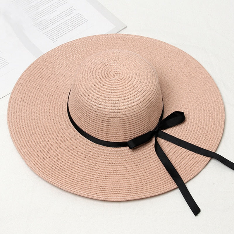 Levoire | Chapeau De Plage Classique Avec Bande Rosarot 11cm