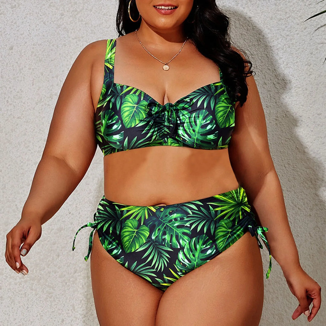 Levoire | Bikini À Volants Grande Taille Vert