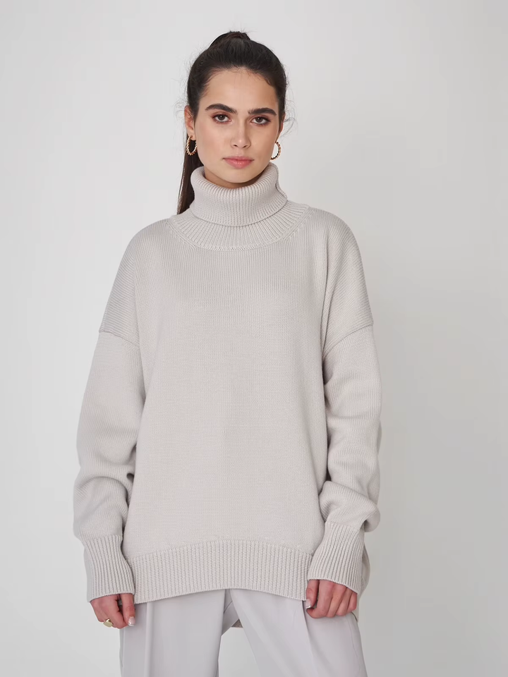 Levoire | Pull Oversized Confortable Avec Col Roulé