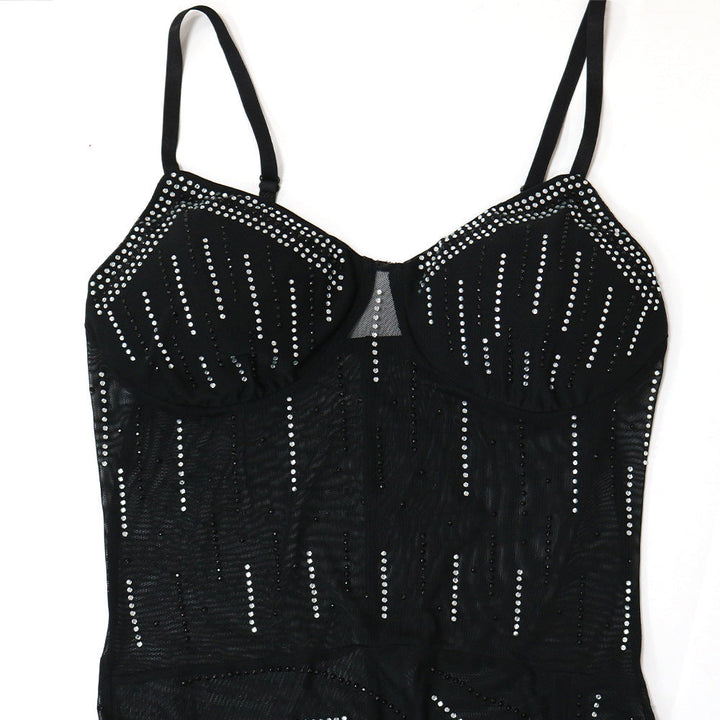 Levoire | Diamants Cristal Haut Côté Vent Robes Maxi