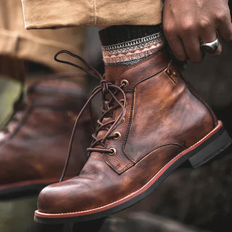 Levoire | Bottes En Cuir Hautes Pour Hommes