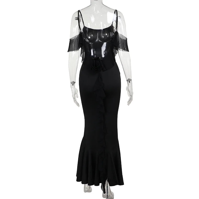 Levoire | Robe Maxi Décolleté Sans Épaule