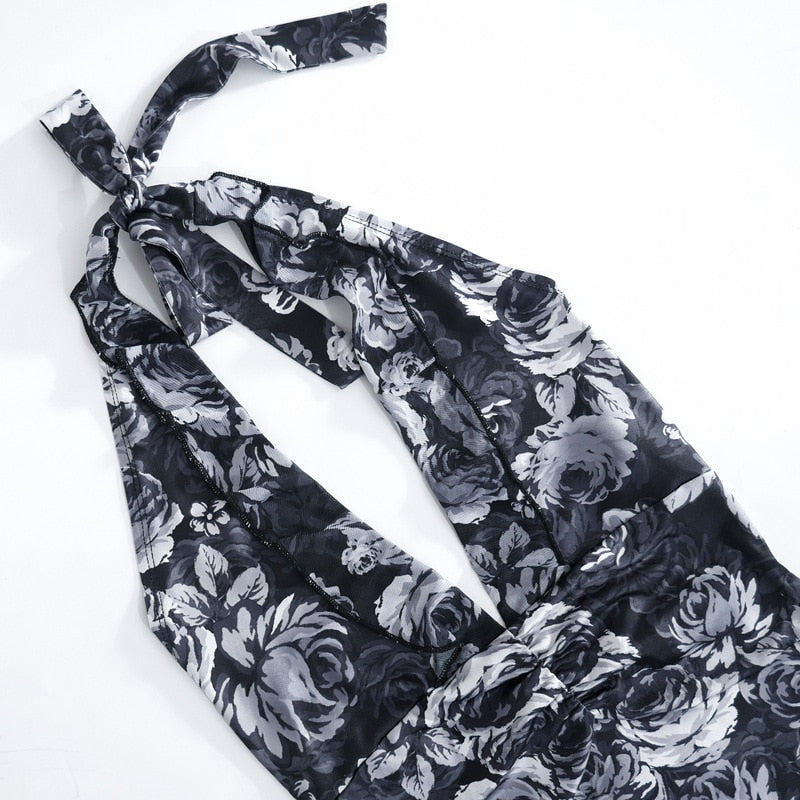 Levoire | Design De Fleurs Robe Mini Bodycon