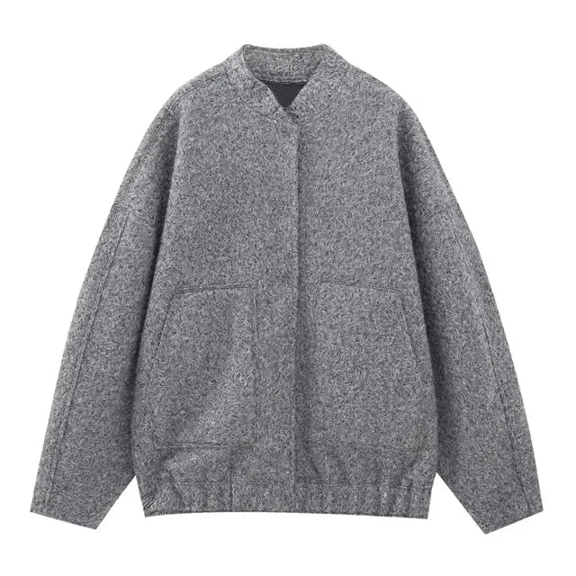 Levoire | Surdimensionné, Tricoté En Gros Gris