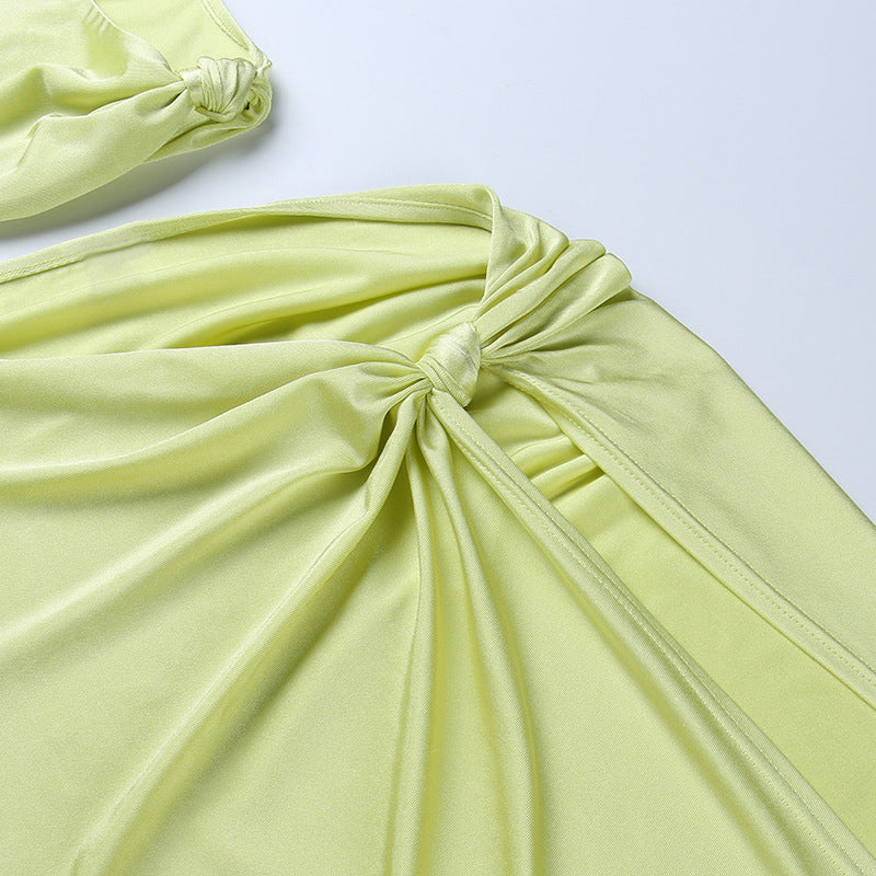 Levoire | Une Épaule Tom Fente Midi-Robes