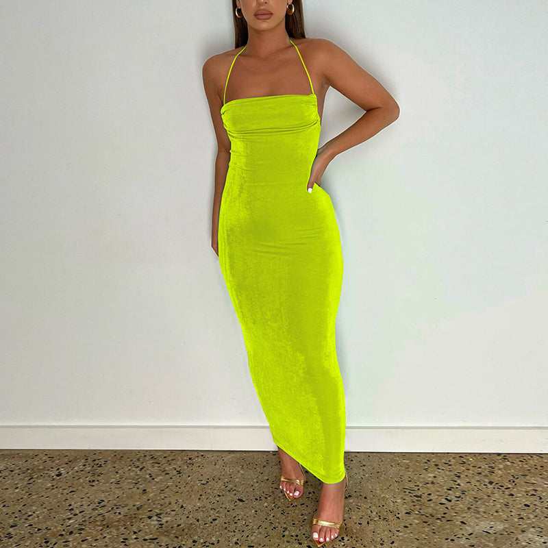 Levoire | Décolleté Dos Nu Dos Drapée Robe Maxi