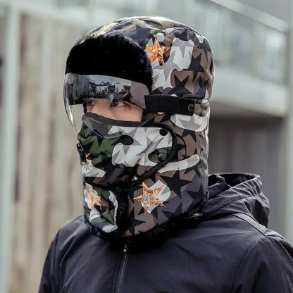 Levoire | Ski Hiver Unisexe Vent Et Lunettes Vert armée