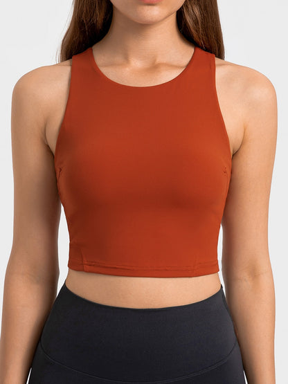 Levoire | T-shirt Sportif avec Soutien-Gorge Intégré et Style Élégant pour Femmes Rouge