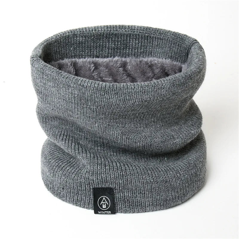 Levoire | Cache Cou Hiver Tricoté Unisexe Gris