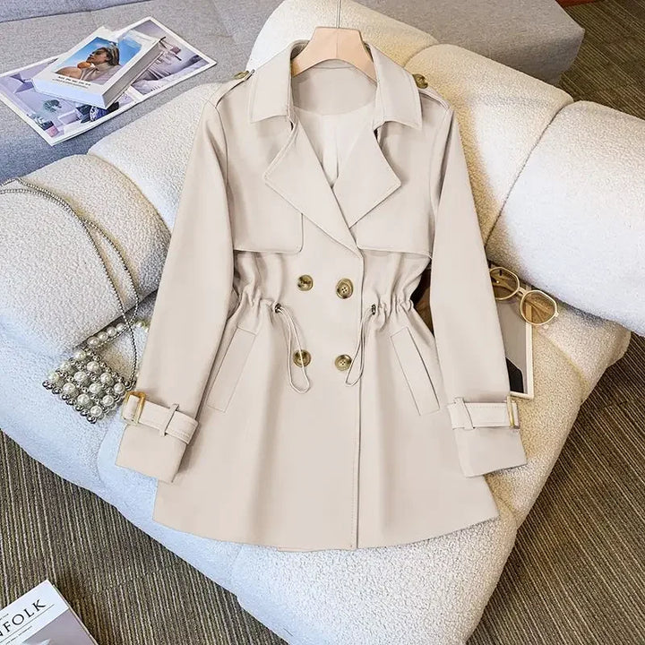 Levoire | Élégant, Trench-Coat Mi-Long Pour Femmes Blanc