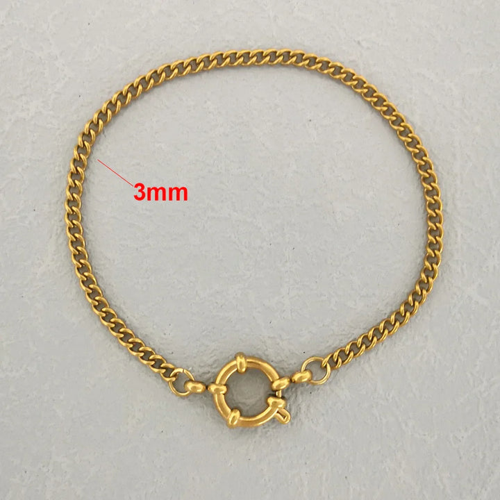 Levoire | Bracelet En Acier Inoxydable Y8 Or 3mm