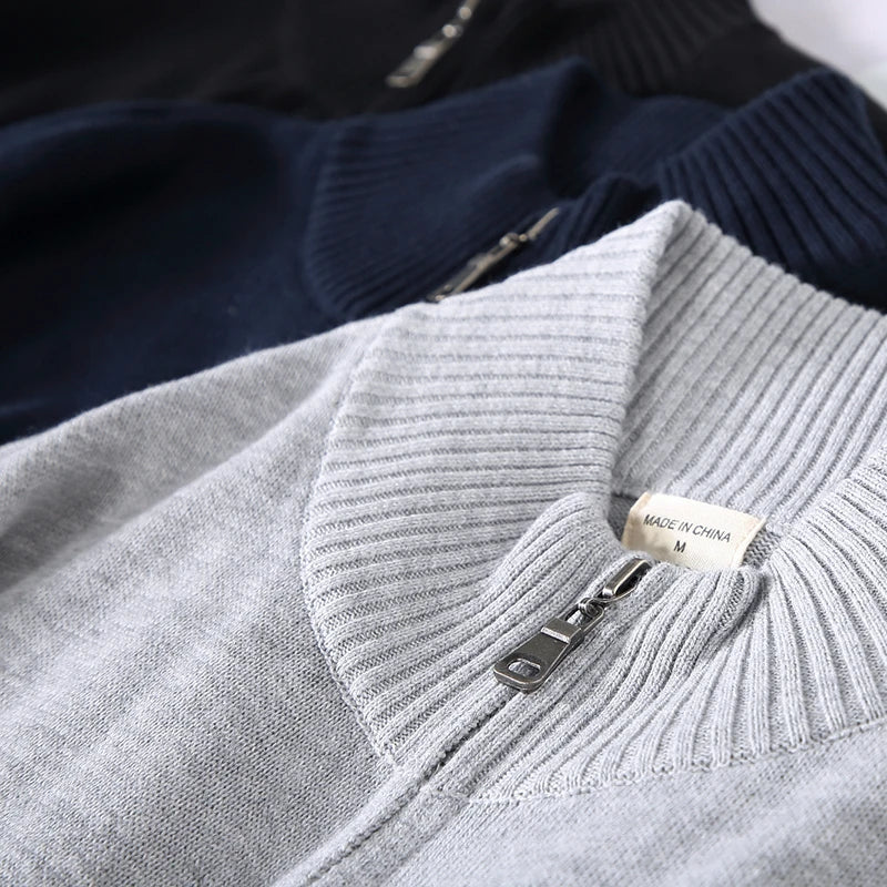 Levoire | Veste En Tricot Décontractée Pour Hommes Avec Fermeture Éclair Et Col