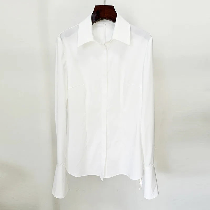 Levoire | Ensemble De Jupe Élégant Pour Femmes chemise blanche