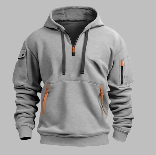 Levoire | Sweat À Capuche Sportif Pour Homme Avec Fermeture Éclair