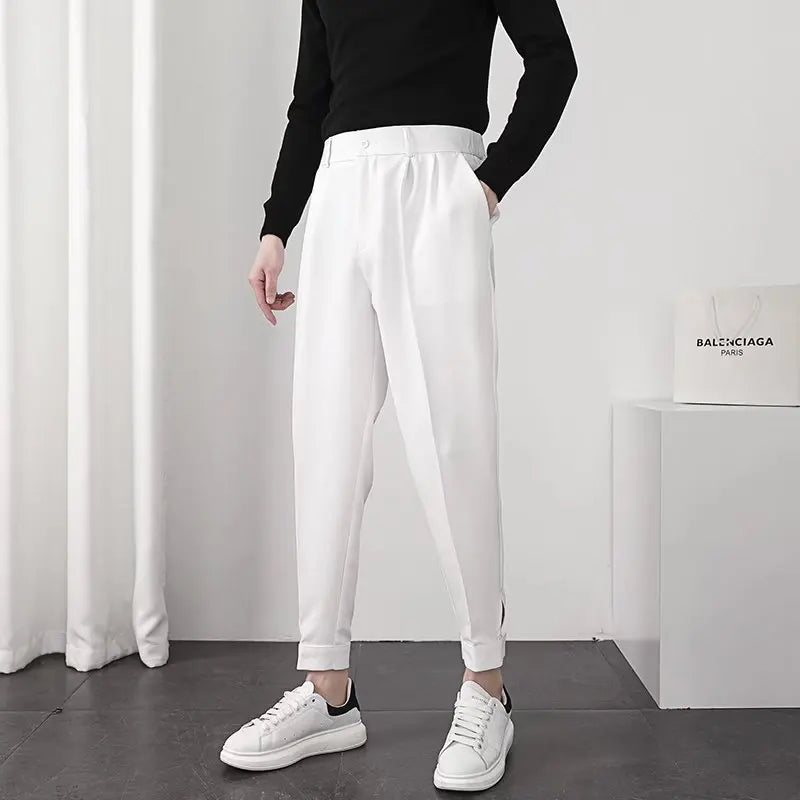 Levoire | Rennot Slim Fit Pantalon Pour Hommes Blanc