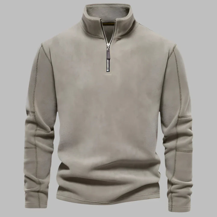 Levoire | Pull Pour Hommes Confortable Avec Fermeture Éclair Vert clair