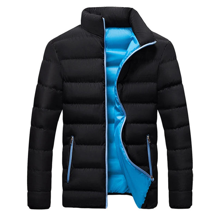 Levoire | Veste Thermique Longue À Manches Longues Avec Fermeture Éclair Bleu