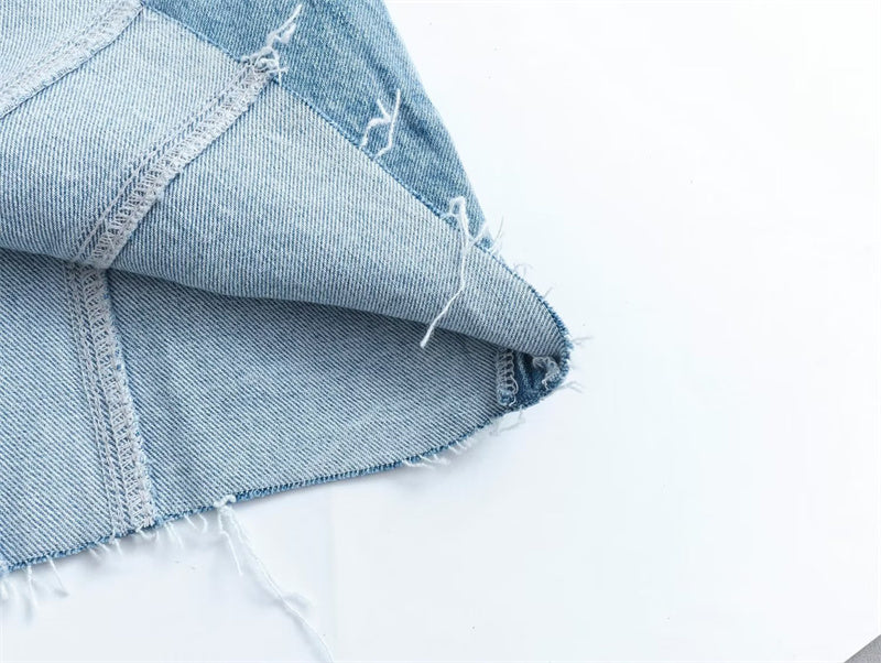 Levoire | Belle Robe En Jean Sans Découpe Et Fermeture Éclair Sur Le Côté