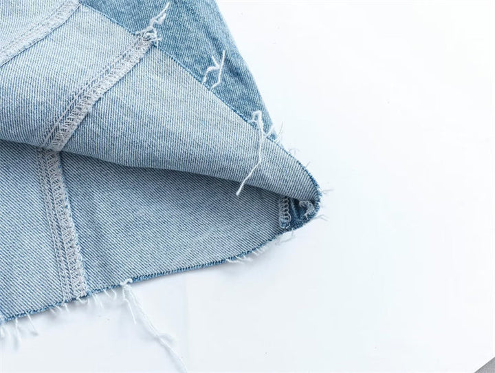 Levoire | Belle Robe En Jean Sans Découpe Et Fermeture Éclair Sur Le Côté
