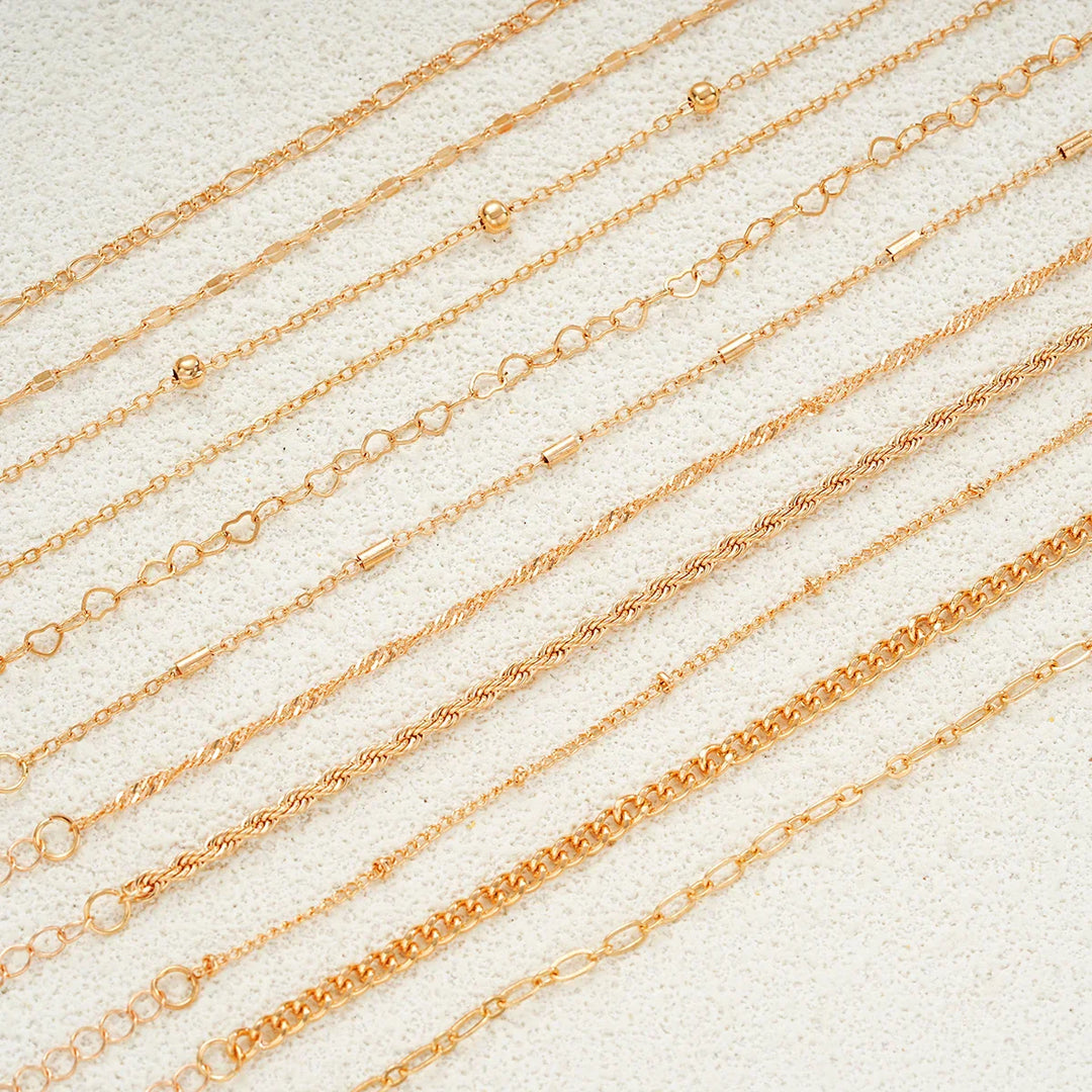 Levoire | Ensemble De 11 Bracelets À Chaîne