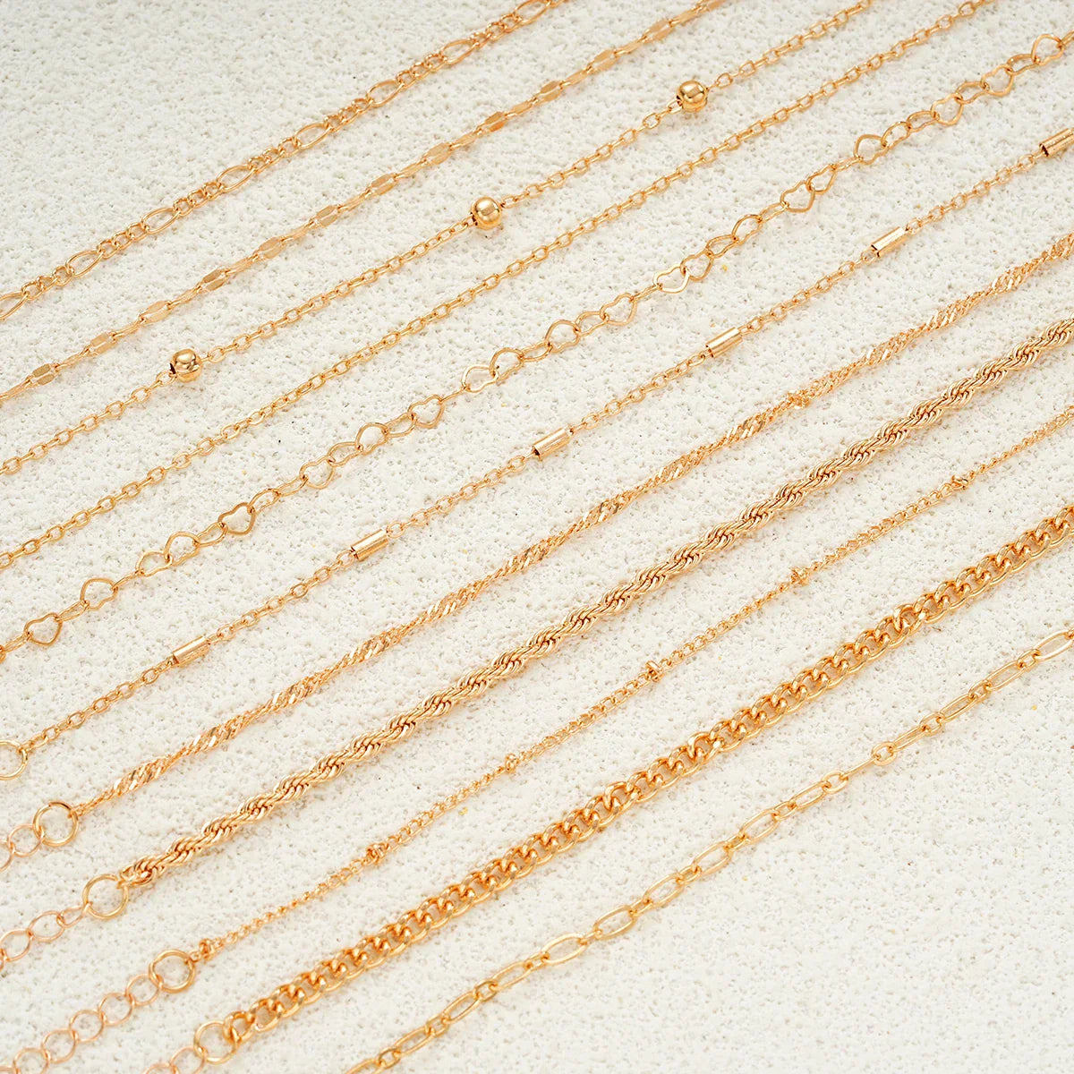 Levoire | Ensemble De 11 Bracelets À Chaîne