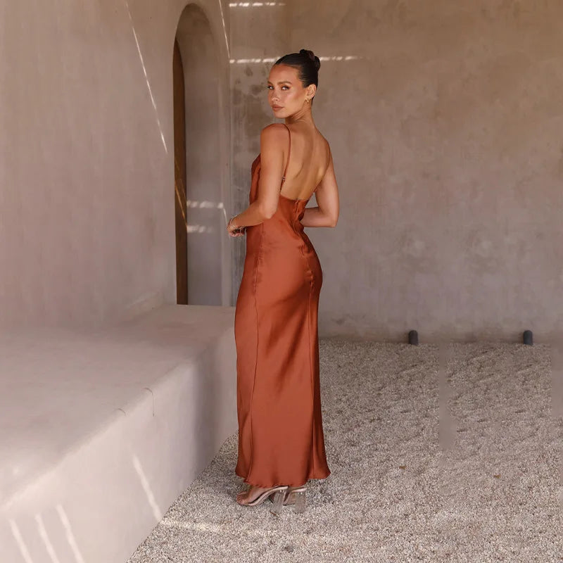 Levoire | Robe Longue En Satin