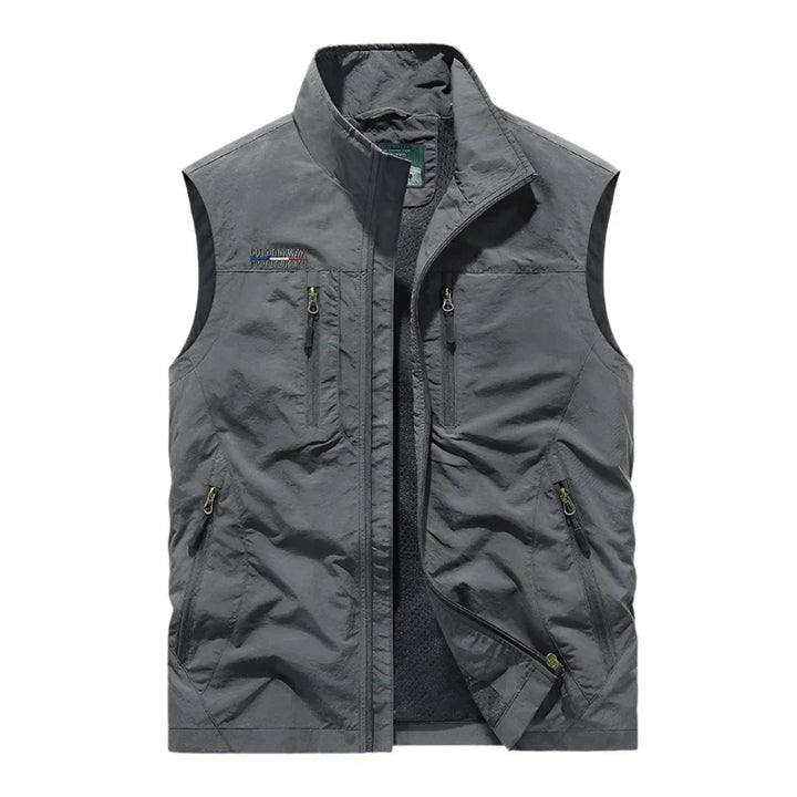 Levoire | Monilaukkupolyesterjakke Pour Hommes Gris