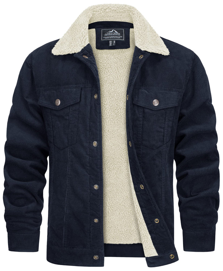 Levoire | Veste Élégante Pour Hommes Pour L'Hiver Bleu foncé