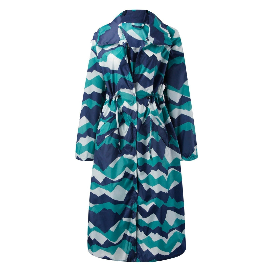 Levoire | Veste Élégante De Vent Et De Pluie Bleu Blanc