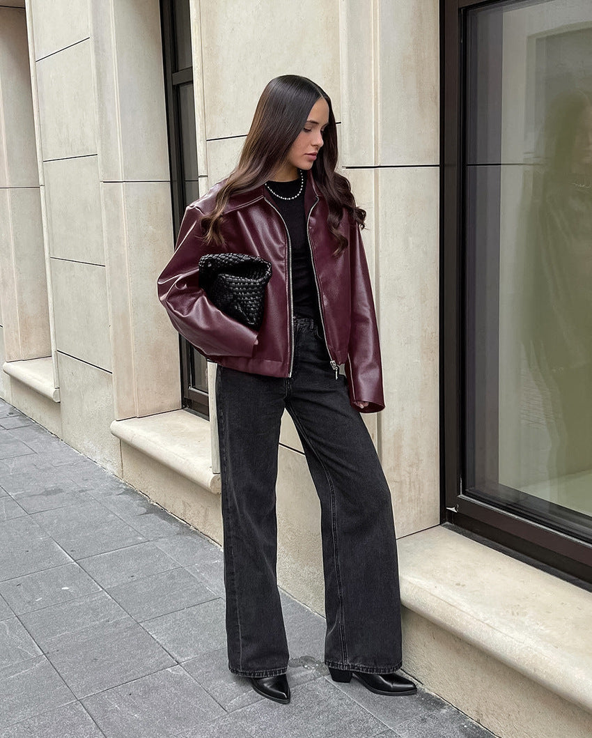 Levoire | Veste En Cuir Apparence Durable
