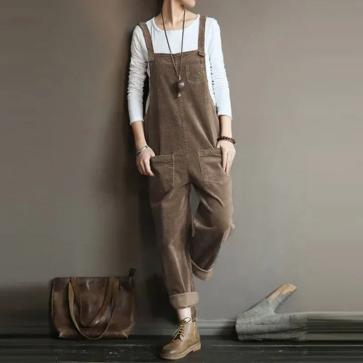 Levoire | Salopette En Denim Pour Un Chic Confortable Khaki