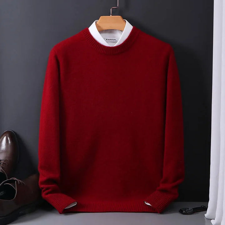 Levoire | Chaud Col Rond Manches Longues Pull Rot