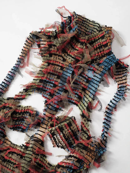 Levoire | Robe Longue Tricotée Colorée Trollhaug