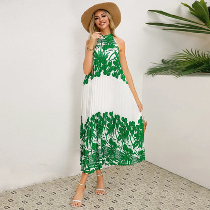 Levoire | Robe élégante avec imprimé palmier