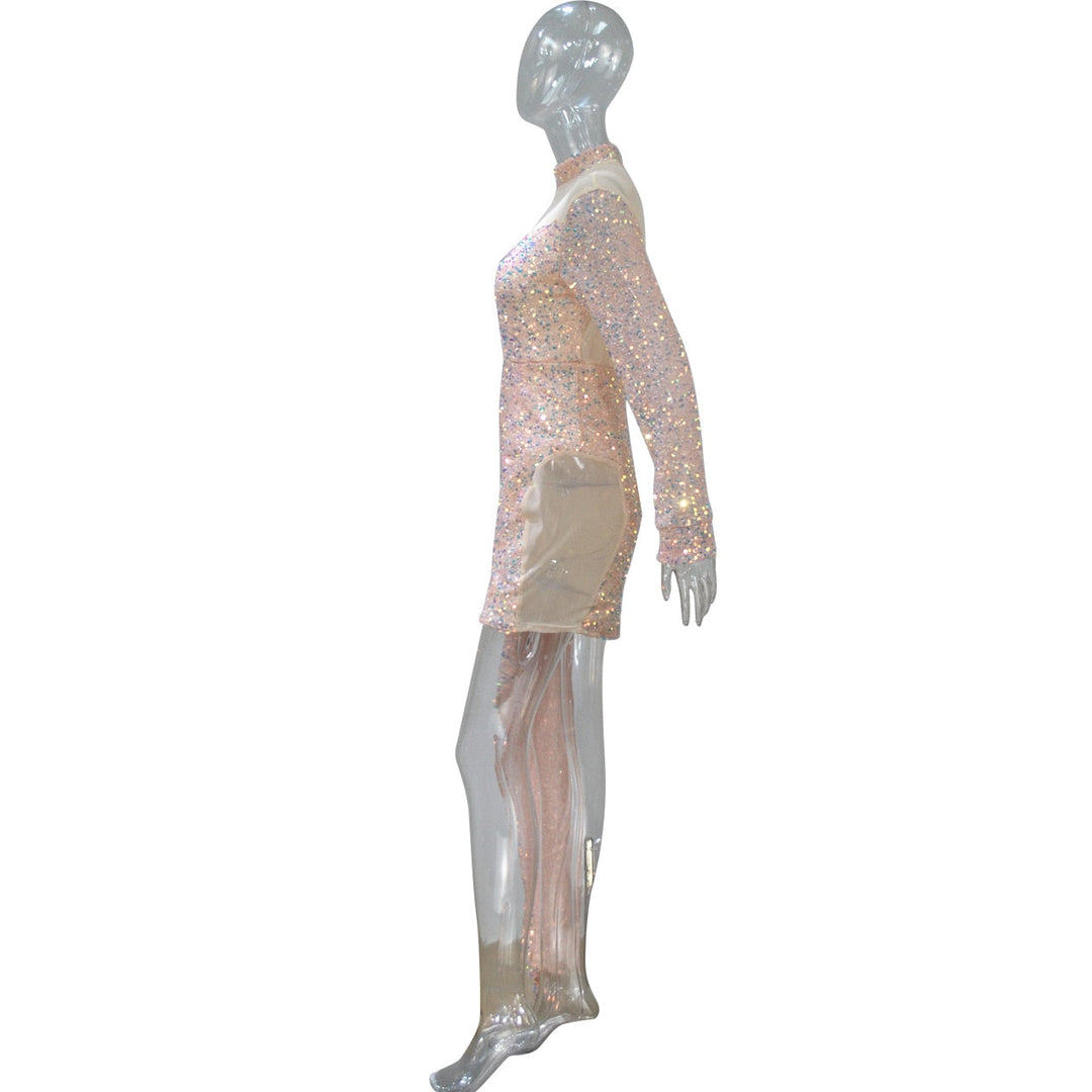 Levoire | Long Sequined Dress With Side Seam
