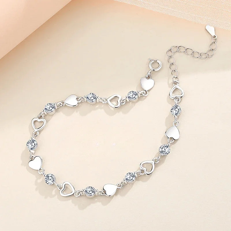 Levoire | Bracelet Cœur En Argent 925 Style 01