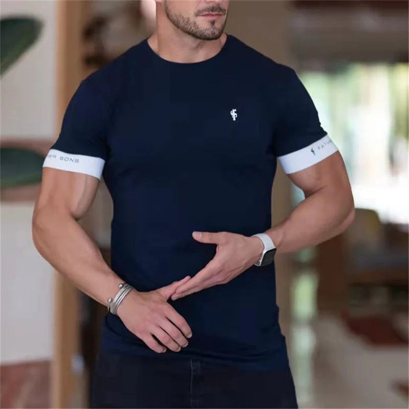 Levoire | T-shirt ajusté Muscle Fit à manches courtes