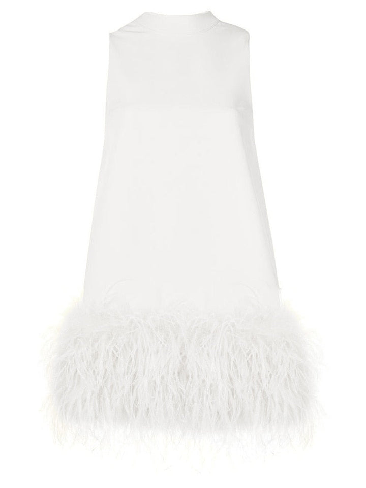 Levoire | Robe En Plumes blanc