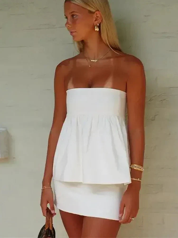 Levoire | Top Off Shoulders Sans Bretelles Tendance