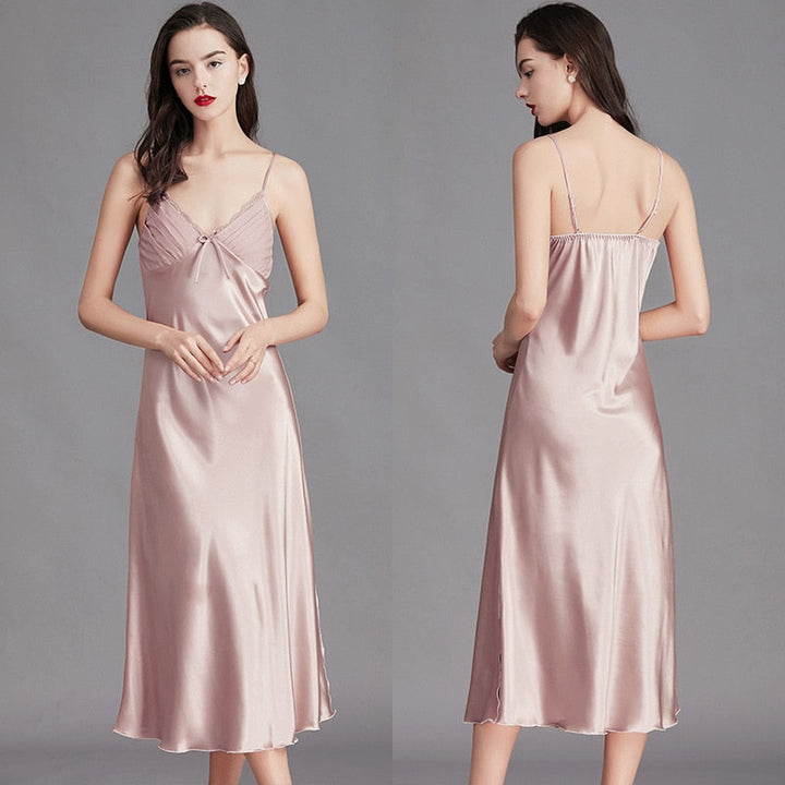 Levoire | Lingerie De Nuit Avec Bretelles Midi Rose clair