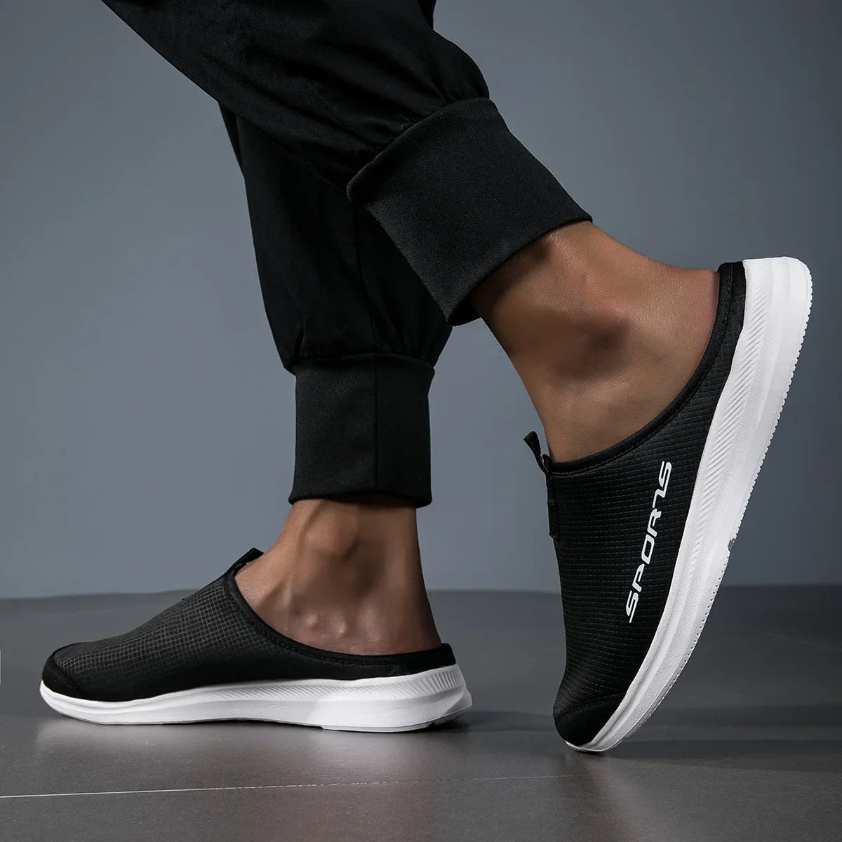 Levoire | Chaussons Femme Confort NoirBlanc